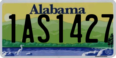 AL license plate 1AS1427
