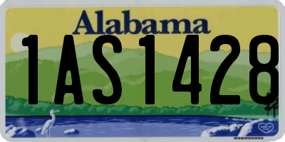 AL license plate 1AS1428