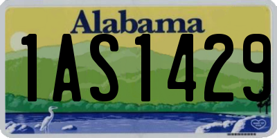 AL license plate 1AS1429