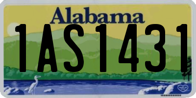 AL license plate 1AS1431