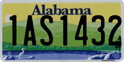 AL license plate 1AS1432