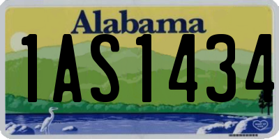 AL license plate 1AS1434