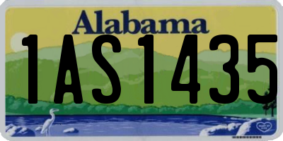 AL license plate 1AS1435
