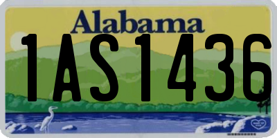 AL license plate 1AS1436