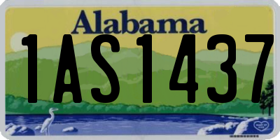 AL license plate 1AS1437