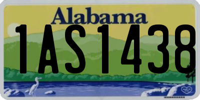 AL license plate 1AS1438