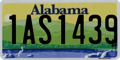 AL license plate 1AS1439