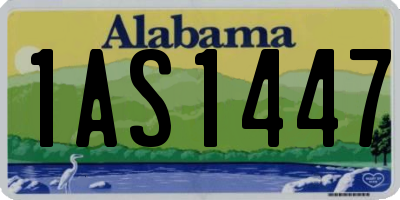 AL license plate 1AS1447