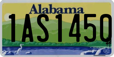 AL license plate 1AS1450