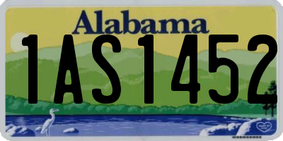 AL license plate 1AS1452