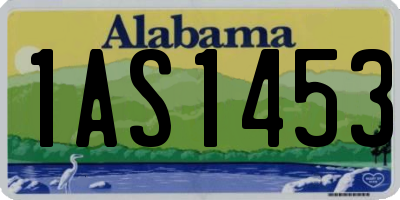AL license plate 1AS1453