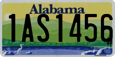 AL license plate 1AS1456