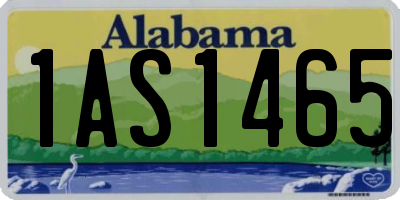 AL license plate 1AS1465