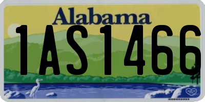 AL license plate 1AS1466