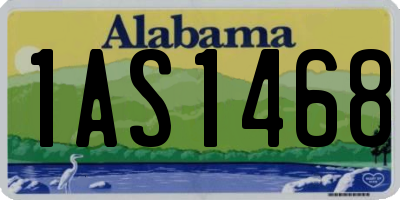AL license plate 1AS1468