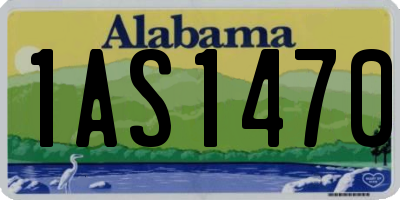 AL license plate 1AS1470