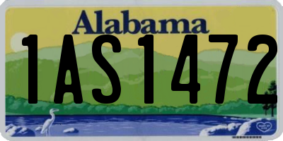 AL license plate 1AS1472