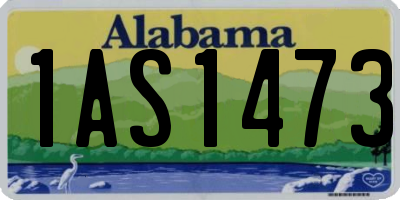 AL license plate 1AS1473