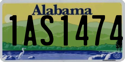 AL license plate 1AS1474