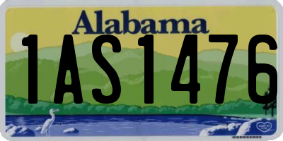 AL license plate 1AS1476