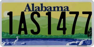 AL license plate 1AS1477