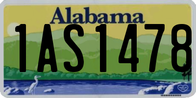 AL license plate 1AS1478