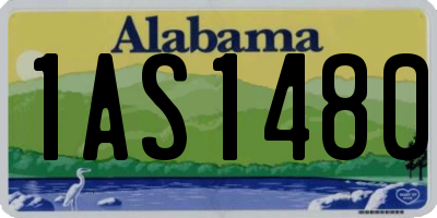 AL license plate 1AS1480