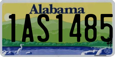 AL license plate 1AS1485