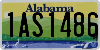 AL license plate 1AS1486