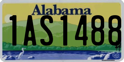 AL license plate 1AS1488