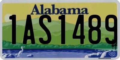 AL license plate 1AS1489