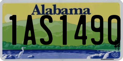 AL license plate 1AS1490