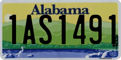 AL license plate 1AS1491