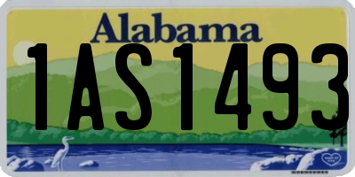 AL license plate 1AS1493