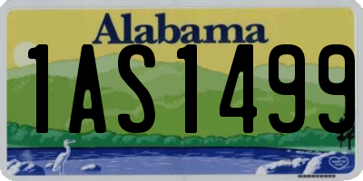 AL license plate 1AS1499