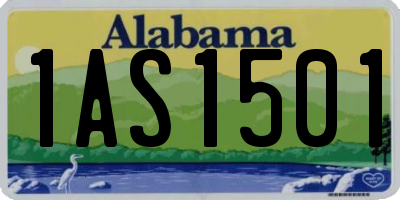 AL license plate 1AS1501