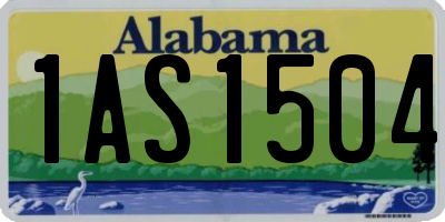 AL license plate 1AS1504
