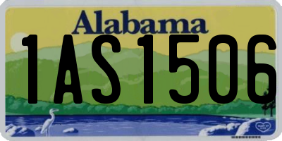 AL license plate 1AS1506