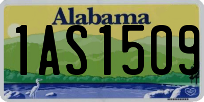AL license plate 1AS1509