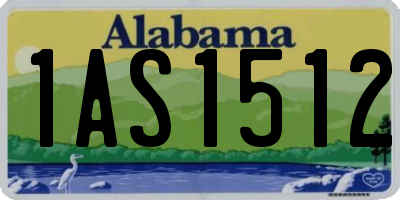 AL license plate 1AS1512