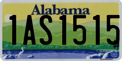 AL license plate 1AS1515