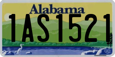 AL license plate 1AS1521