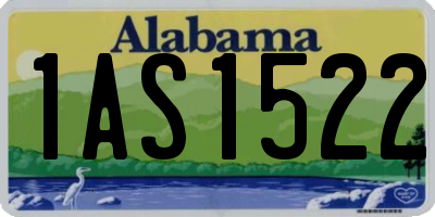 AL license plate 1AS1522