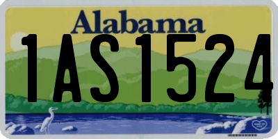 AL license plate 1AS1524