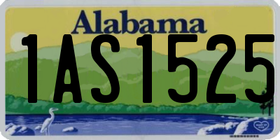 AL license plate 1AS1525