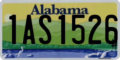 AL license plate 1AS1526