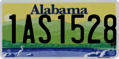 AL license plate 1AS1528