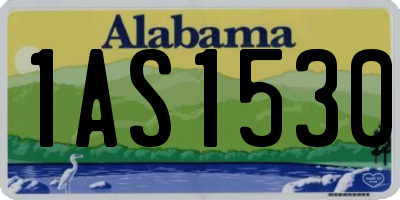 AL license plate 1AS1530