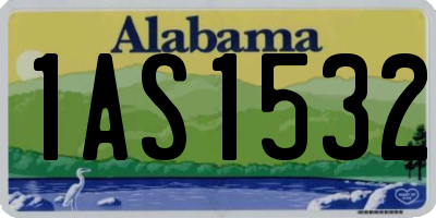 AL license plate 1AS1532