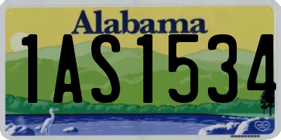 AL license plate 1AS1534